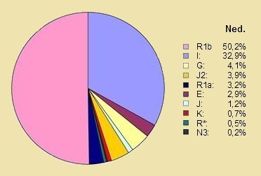 ZvA Haplogroepen percentages